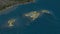 Islas Baleares, Spain - highlighted with capital. Satellite