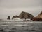 Islas Ballestas Islands marine panorama pacific ocean rock formation seagull fisherman boat Paracas Peru South America