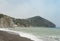 Isle of Capri view from Ischia, beach fumaroles.