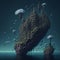 Isle of Dreams: A Surreal Dreamscape with Floating Islands and Enigmatic Creatures