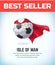 Isle Of Man football or soccer ball.