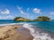 The Islet and the tombolo, Sainte-Marie, Martinique