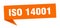 iso 14001 banner. iso 14001 speech bubble.