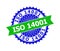 ISO 14001 Bicolor Clean Rosette Template for Watermarks