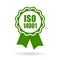 Iso 14001 certified green icon