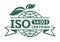 ISO 14001 certified standard isolated stamp