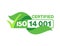 ISO 14001 green stamp - environmental management