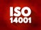 ISO 14001 international standard text, concept background