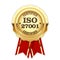 ISO 27001 standard certified rosette - Information security management