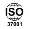 Iso 37001 icon. Anti-Bribery Management Systems. Standard quality symbol. Vector button sign isolated on white background