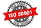 Iso 50001 stamp. iso 50001 grunge round sign.