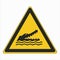 ISO 7010 Graphical symbols Safety colors and Registered safety signs Warning Crocodiles, alligators or Caymans