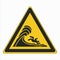 ISO 7010 Graphical symbols Safety colors and Registered safety signs Warning High surf or large breaking waves