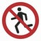 ISO 7010 registered safety signs graphical symbols pictogram prohibition No running