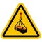 ISO 7010 W015 Warning, Overhead load, vector icon