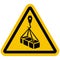 ISO 7010 W015 Warning, Overhead load, vector icon