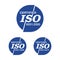 ISO 9001, 14001 and 22000 standards stamps