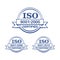 ISO 9001 2000, 2008 and 2015 certified stamp