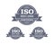 ISO 9001:2000, 2008 and 2015 quality stamp