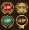 ISO 9001 certified golden badge collection