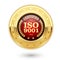 ISO 9001 certified medal - quality management system