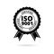 ISO 9001 certified sign icon