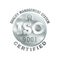 ISO 9001 sign in 3D silver decoration