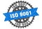 Iso 9001 stamp. iso 9001 grunge round sign.