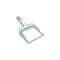 Isoalted monochrome cleaning dust picker icon Vector