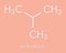 Isobutane i-butane, methylpropane alkane molecule. Used as refrigerant in freezers and refrigerators and as propellant in.