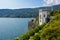 Isola Bella or beautiful island in the middle of Lago Maggiore, palace with a beautiful garden, Stresa, Italy