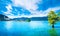 Isola dei Pescatori, fisherman island in Maggiore lake, Borromean Islands, Stresa Piedmont Italy