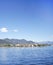 Isola Superiore dei Pescatori seen from the beach of isola Bella