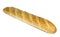 Isolate crunchy baguette on a white background