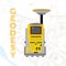 Isolate icon of geodesy measuring equipment, engineering technology for land survey