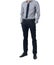 Isolate Man in trendy suit standing alone in white background