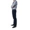 Isolate Man in trendy suit standing alone in white background