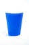 isolate mug or coffee cup with free space and blue color