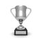 Isolated 3d silver trophy