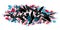 Isolated Abstract Urban Graffiti Street Art Word Lets Lettering Vector Illustration