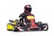 Isolated Adult Go Kart Racer