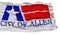 Isolated Allen City Flag, United States of America