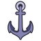 Isolated anchor icon