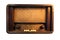 Isolated Antique Radio, Vintage and Rectangle Radio