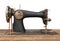 Isolated Antique Sewing Machine