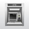 Isolated ATM Bank Cash Machine