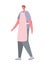 Isolated avatar man cartoon with casual cloth and apron vector design