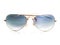 Isolated aviator style sunglasses