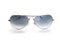 Isolated aviator style sunglasses