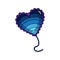 Isolated balloon with a heart shape